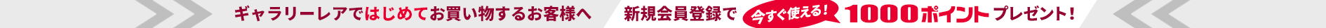 新規会員登録で今すぐ使える！1,000ポイントプレゼント！