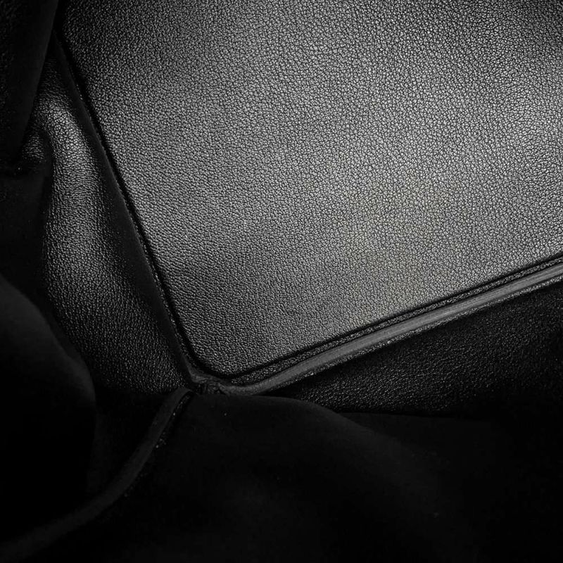 エルメス ハンドバッグ オータクロア40 ブラック/シルバー金具 トゴ B刻印 HERMES バッグ 黒