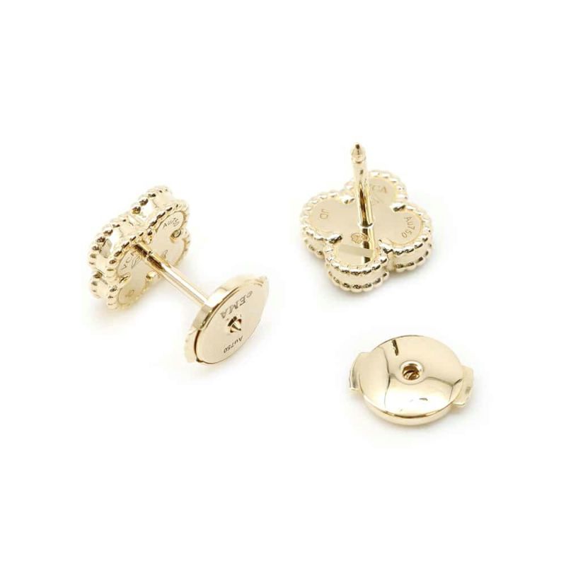 ヴァンクリーフ&アーペル ピアス スウィート アルハンブラ ピアス オニキス K18YGイエローゴールド VCARA44900 ジュエリー