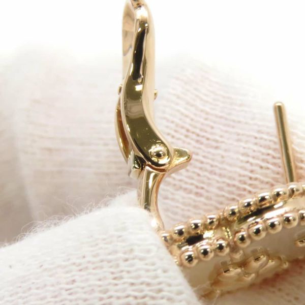 ヴァンクリーフ&アーペル ピアス ラッキー スプリング イヤリング プラムブロッサム マザーオブパール K18PG VCARP7RU00