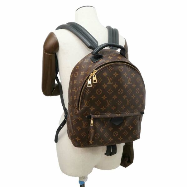 ルイヴィトン リュック モノグラム パームスプリングス バックパックMM M44874 LOUIS VUITTON 黒 ブラック