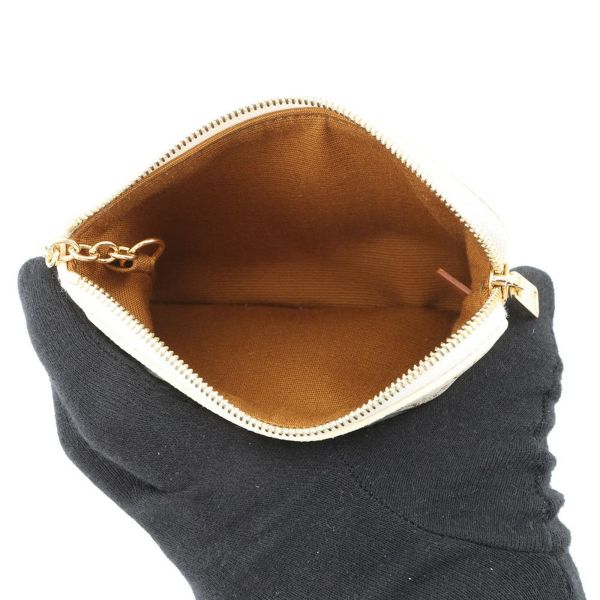 セリーヌ コインケース トリオンフ ロゴ キーリング付き コインパース PVC 10C662CA2 CELINE 小銭入れ 白