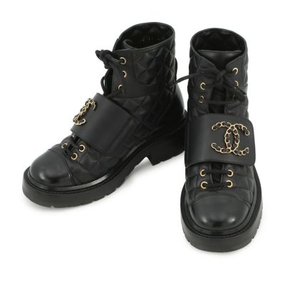 グッチ ブーツ GGマーモント サイドゴア ブーツ レザー レディース