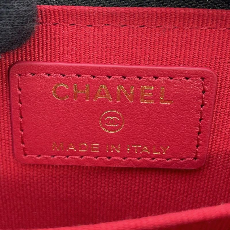 シャネル コインケース CAHNEL19 ディズヌフ コインパース ココマーク マトラッセ AP0949 CHANEL 小銭入れ 黒