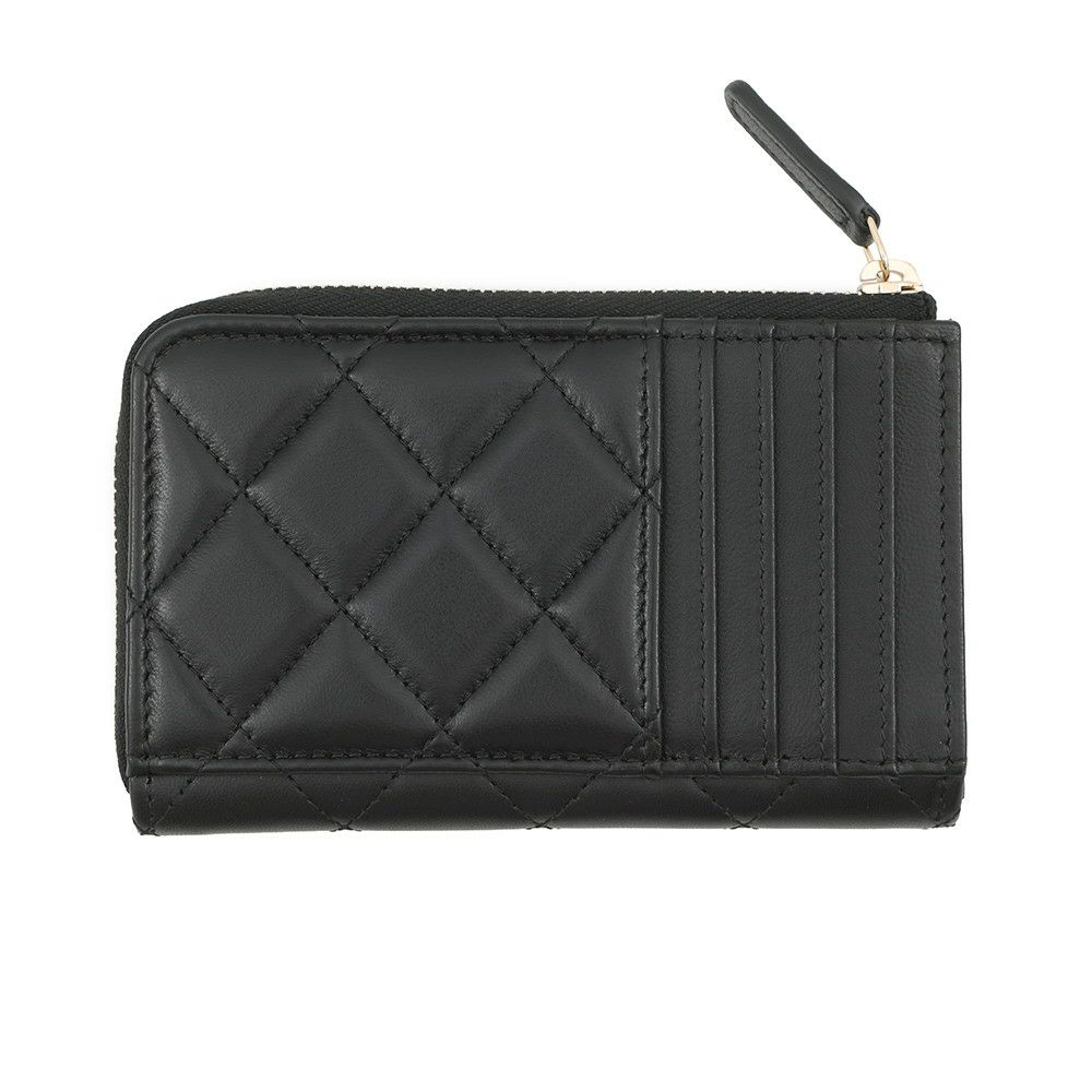 シャネル コインケース マトラッセ ココマーク ラムスキン AP4344 CHANEL フラグメント カードケース 黒