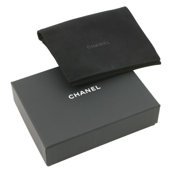シャネル コインケース マトラッセ ココマーク ラムスキン AP4344 CHANEL フラグメント カードケース 黒