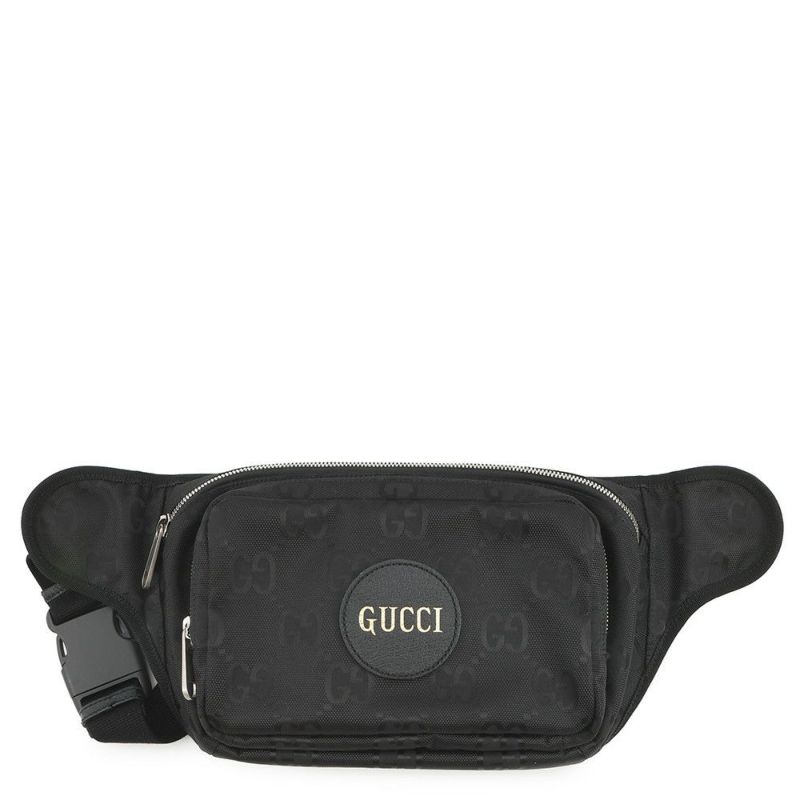 グッチ ボディバッグ  オフザグリッド GGナイロン 739376 GUCCI ウエストバッグ 黒