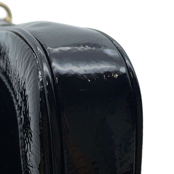 グッチ チェーンショルダーバッグ ジャッキー ミニ パテント エナメル 782889 GUCCI 黒