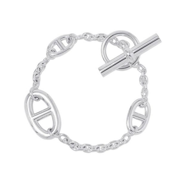 エルメス ブレスレット シェーヌダンクル ファランドール SV925シルバー サイズST HERMES ジュエリー