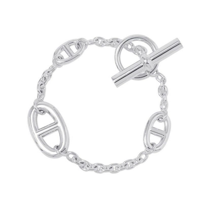 エルメス ブレスレット シェーヌダンクル ファランドール SV925シルバー サイズST HERMES ジュエリー