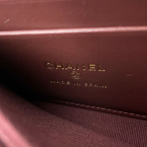 シャネル コインケース マトラッセ ココマーク キャビアスキン L字ファスナー AP3999 財布 カードケース 黒