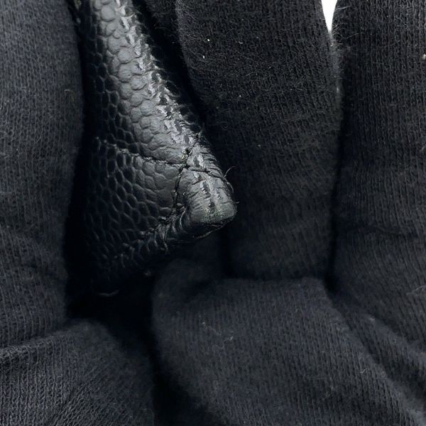 シャネル カードケース クラシック マトラッセ ココマーク キャビアスキン AP0213 CHANEL 定期入れ 名刺入れ パスケース 黒