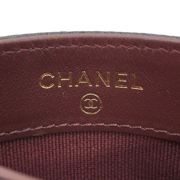 シャネル カードケース クラシック マトラッセ ココマーク キャビアスキン AP0213 CHANEL 定期入れ 名刺入れ パスケース 黒