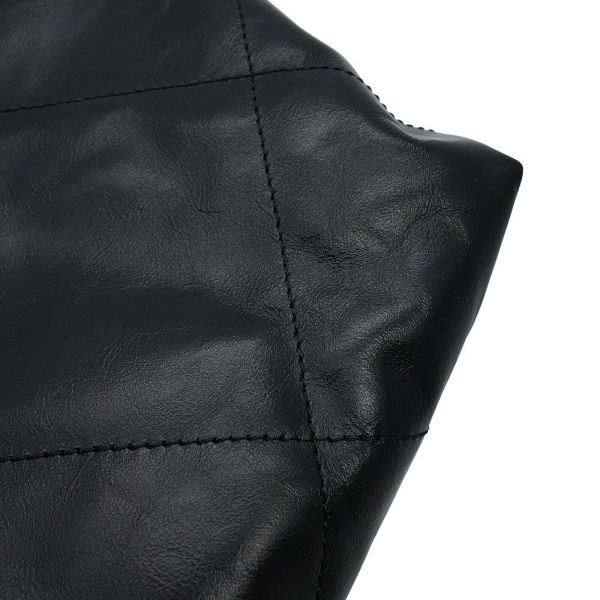 シャネル ハンドバッグ シャネル22 ミディアム シャイニーカーフレザー AS3261 CHANEL バッグ ショルダーバッグ 黒