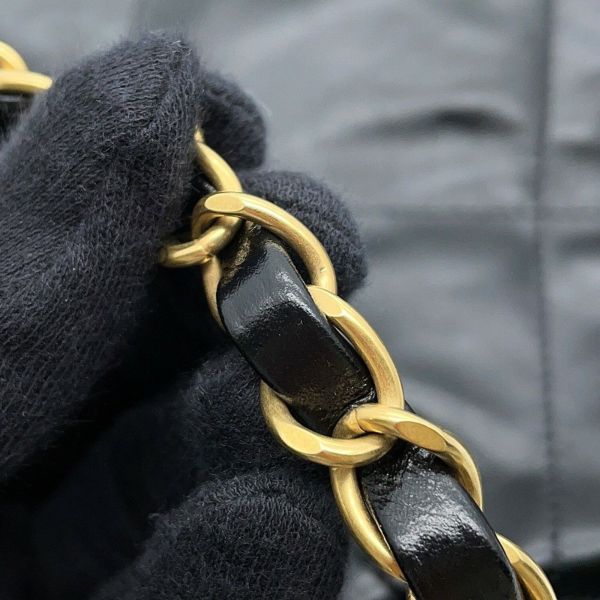 シャネル ハンドバッグ シャネル22 ミディアム シャイニーカーフレザー AS3261 CHANEL バッグ ショルダーバッグ 黒