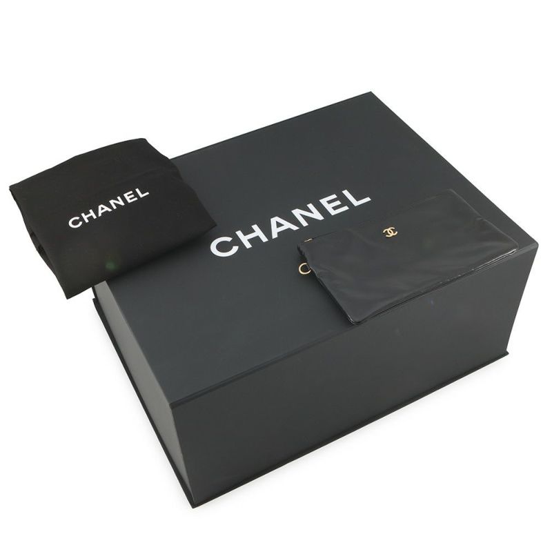 シャネル ハンドバッグ シャネル22 ミディアム シャイニーカーフレザー AS3261 CHANEL バッグ ショルダーバッグ 黒