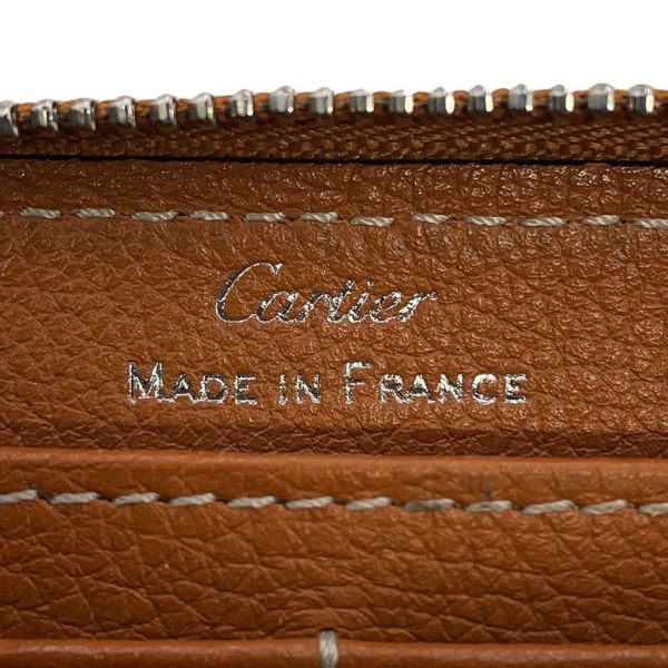 カルティエ 長財布 Cドゥ カルティエ ラウンドファスナー レザー Cartier