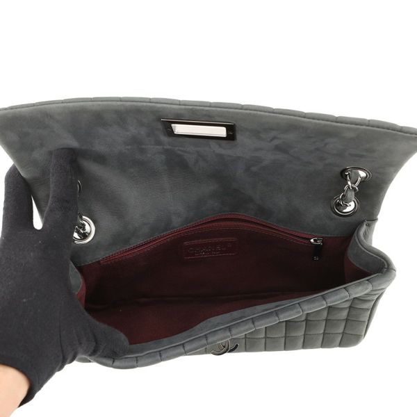 シャネル チェーンショルダーバッグ ココマーク チョコバー ダブルチェーン ラムスキン A92550 CHANEL