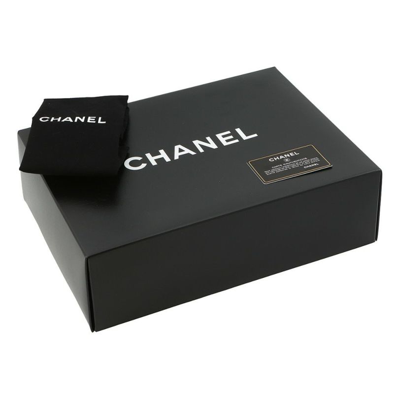 シャネル チェーンショルダーバッグ ココマーク チョコバー ダブルチェーン ラムスキン A92550 CHANEL