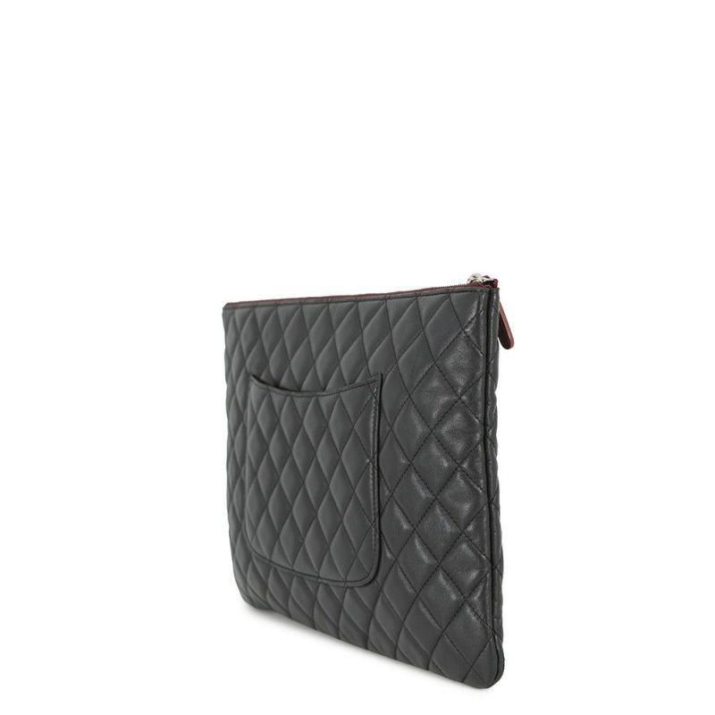 シャネル クラッチバッグ マトラッセ ココマーク ラムスキン A82552 CHANEL バッグ ポーチ