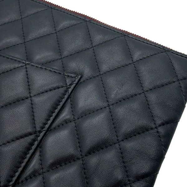 シャネル クラッチバッグ マトラッセ ココマーク ラムスキン A82552 CHANEL バッグ ポーチ