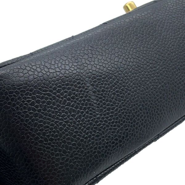 シャネル チェーンショルダーバッグ マトラッセ25 ココマーク ダイアナ キャビアスキン A01165 CHANEL 黒