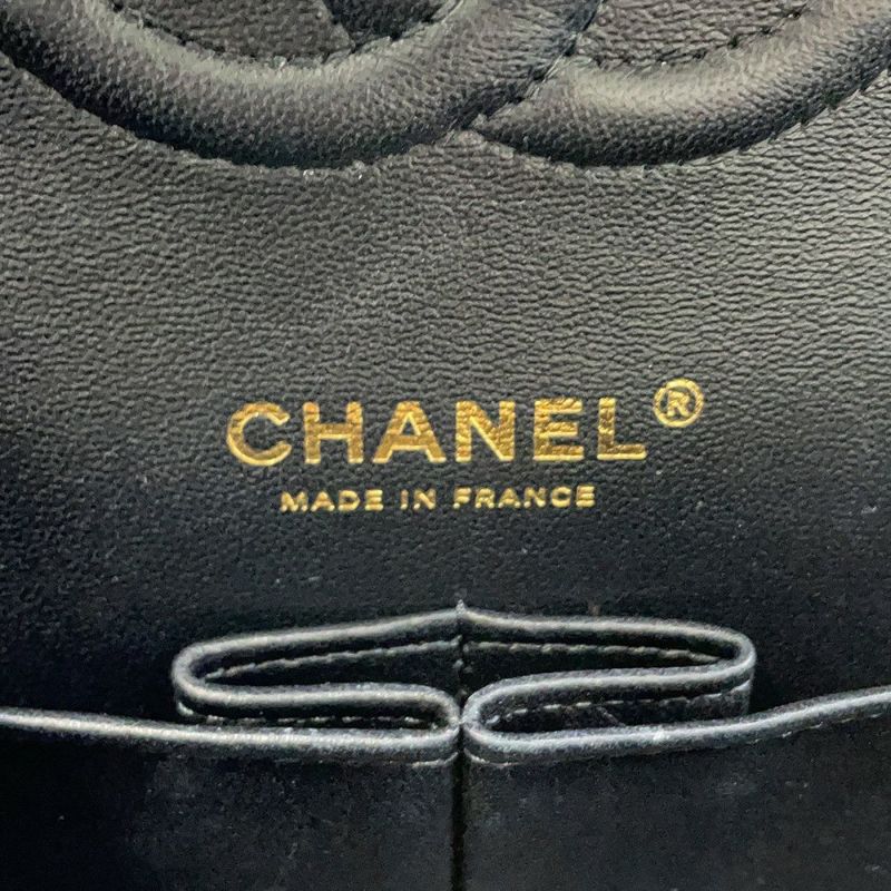 シャネル チェーンショルダーバッグ マトラッセ25 ココマーク ワッペン ダブルチェーン ラムスキン A01112 CHANEL 黒 24年クルーズ