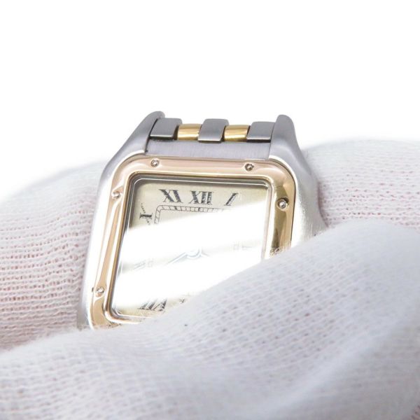 カルティエ パンテール 2ロウ SM W25029B6 SS/K18イエローゴールド Cartier 腕時計 アイボリー文字盤 クォーツ