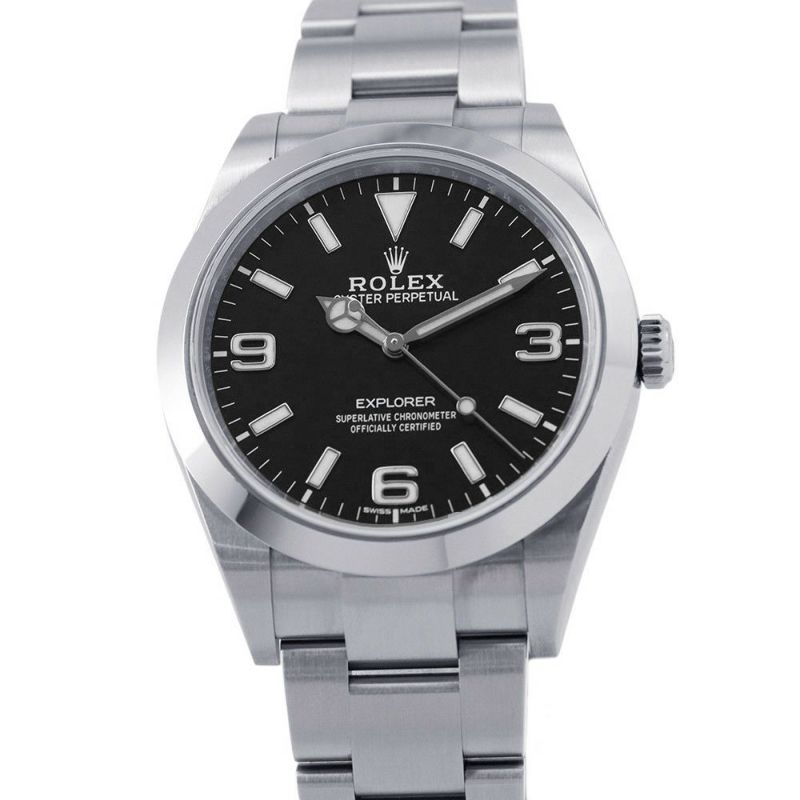 ロレックス エクスプローラー1 ランダムシリアル ルーレット 214270 ROLEX 腕時計 黒文字盤