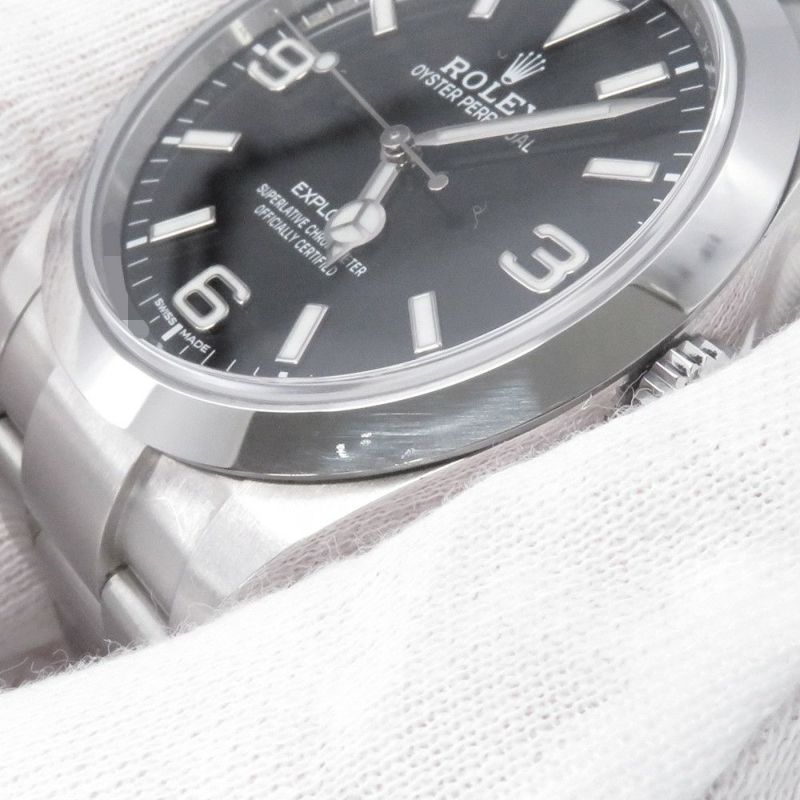 ロレックス エクスプローラー1 ランダムシリアル ルーレット 214270 ROLEX 腕時計 黒文字盤