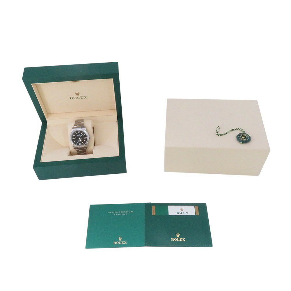 ロレックス エクスプローラー1 ランダムシリアル ルーレット 214270 ROLEX 腕時計 黒文字盤