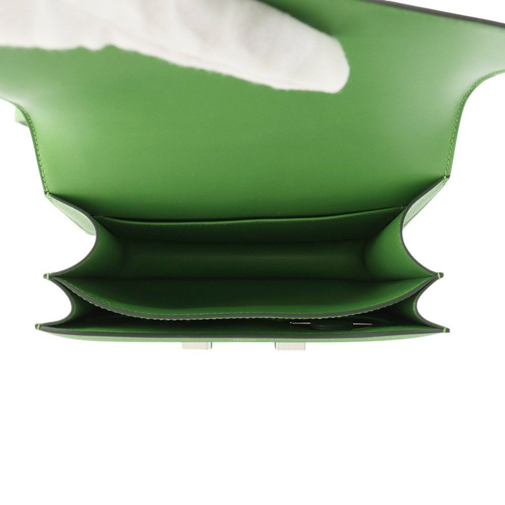 エルメス ミニ コンスタンス3 ミロワール ヴェールユッカ/シルバー金具/ホワイトラッカー金具 エプソン W刻印