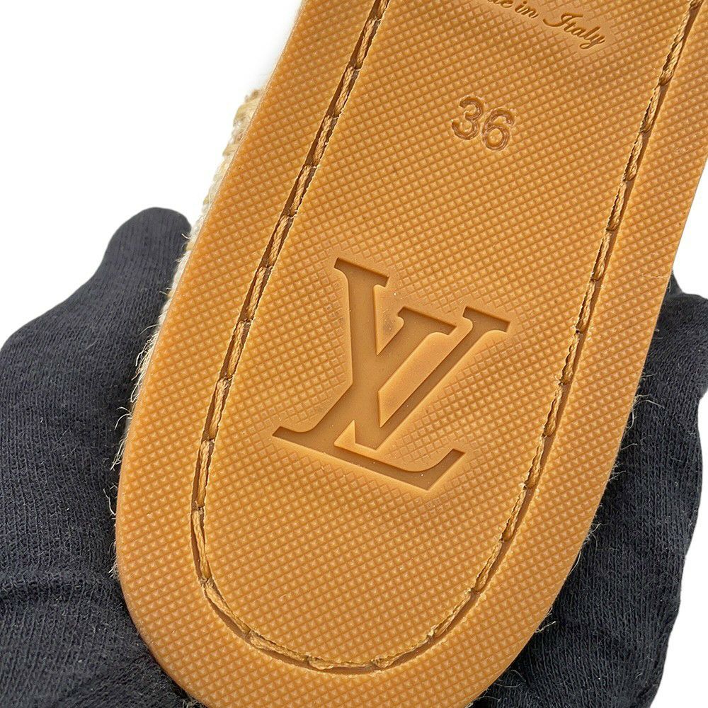 ルイヴィトン サンダル モノグラム スターボード・ライン ローファー サンダル レディースサイズ36 LOUIS VUITTON 靴