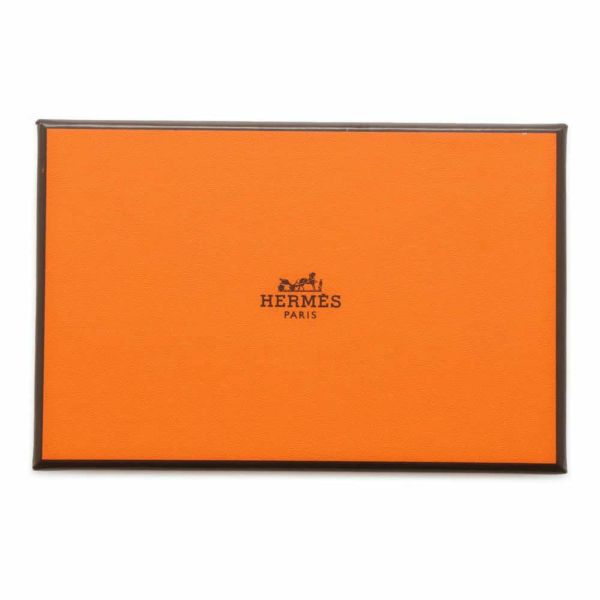 エルメス コインケース カルヴィ デュオ ブラック/シルバー金具 エプソン W刻印 黒