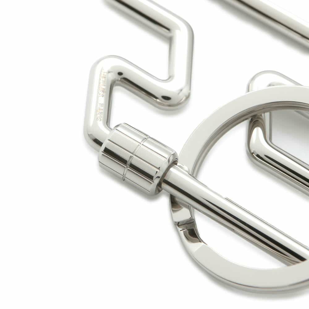 エルメス キーホルダー H・トゥ・スピード シルバー金具 HERMES キーリング
