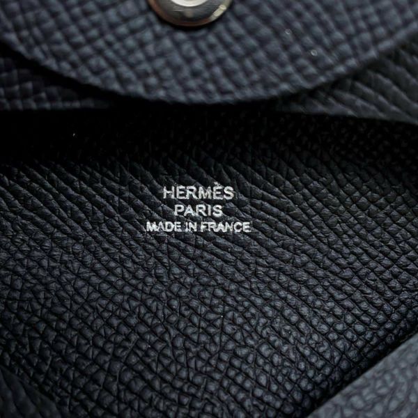 エルメス コインケース バスティア ブラック エプソン B刻印 HERMES 財布 黒