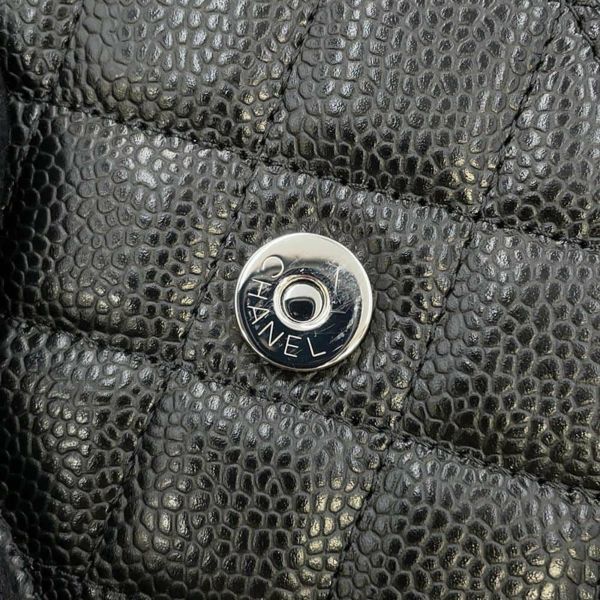 シャネル チェーンウォレット クラシック マトラッセ ココマーク キャビアスキン AP0250 CHANEL 財布 黒