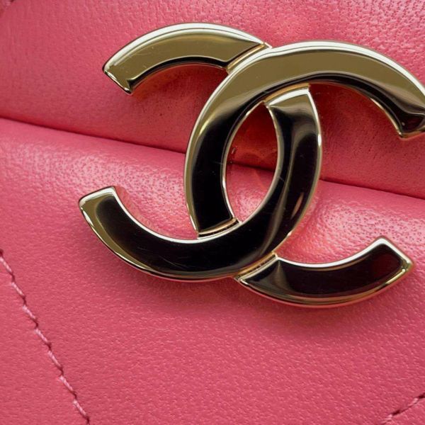 シャネル ハンドバッグ ココマーク マトラッセ ヴァンドーム バニティ ラムスキン CHANEL 2wayショルダーバッグ