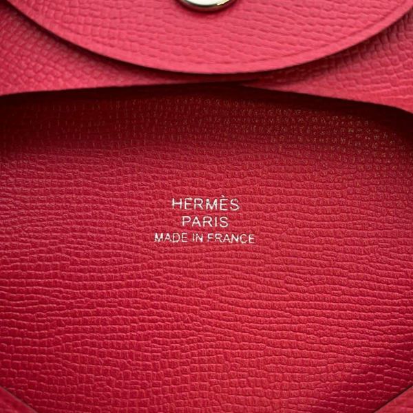 エルメス コインケース バスティア ローズエクストリーム ヴォーマダム W刻印 HERMES 財布