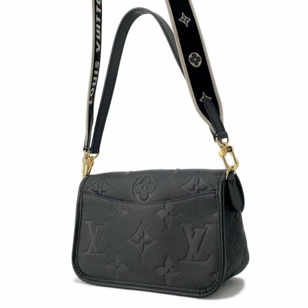 ルイヴィトン ショルダーバッグ モノグラム・アンプラント ディアヌ M46386 LOUIS VUITTON 2way 黒 ブラック