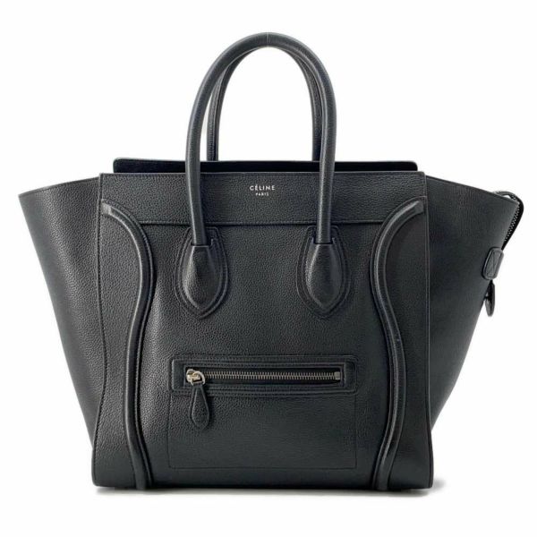 セリーヌ ハンドバッグ ラゲージ ショッパー ミニ 165213 CELINE トートバッグ 黒