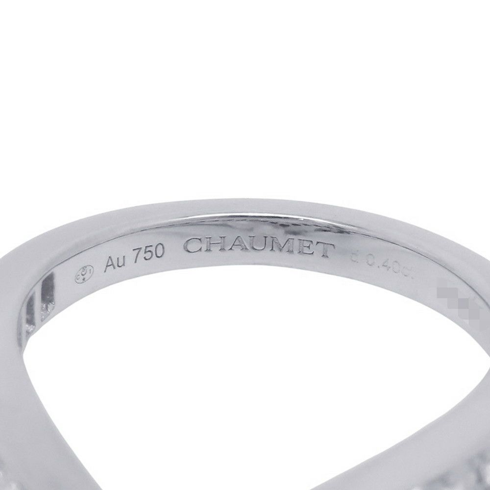 ショーメ リング ジョゼフィーヌ エグレット ダイヤ 24P 計0.40ct/養殖アコヤパール 3P 計1.05ct K18WG サイズ52 083290