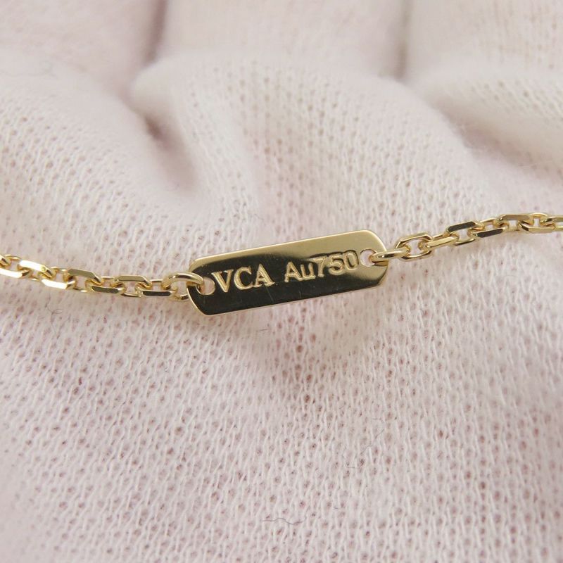 ヴァンクリーフ&アーペル ネックレス ヴィンテージ アルハンブラ ペンダント ブルーアゲート K18YGイエローゴールド VCARP9SY00