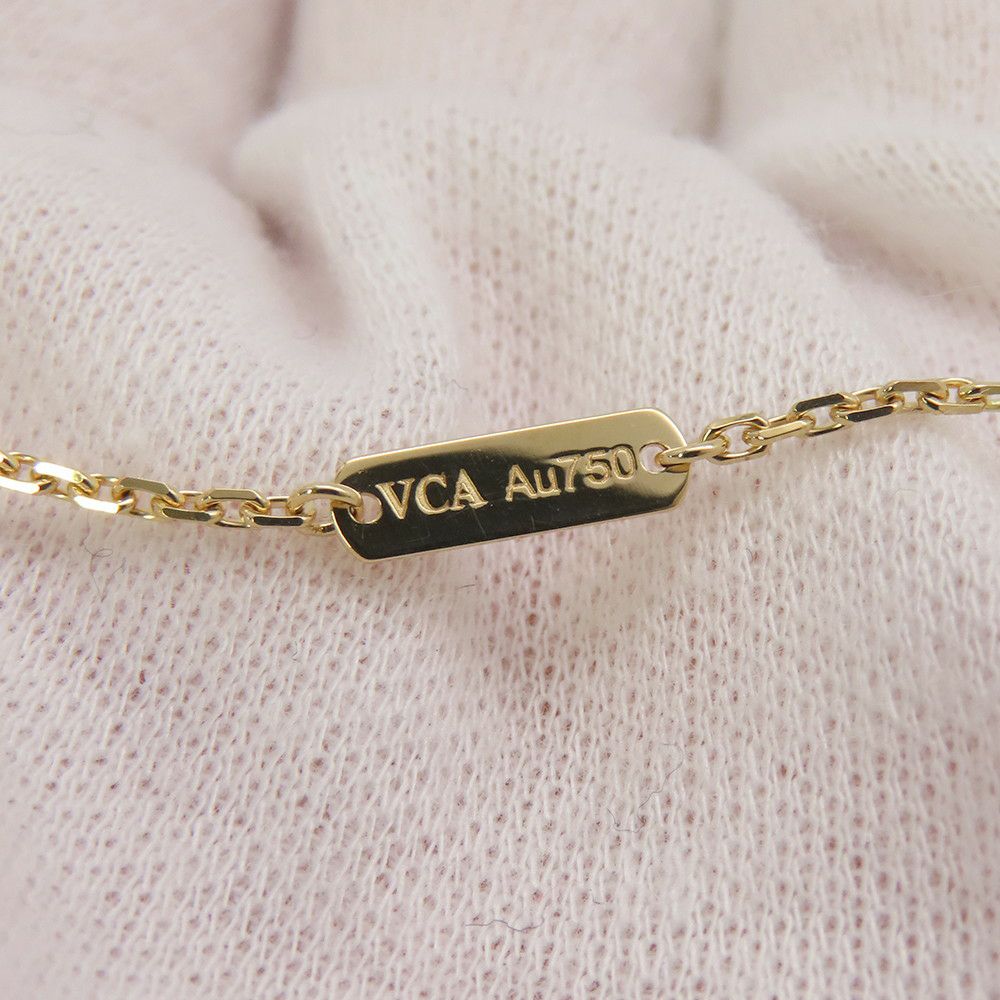 ヴァンクリーフ&アーペル ネックレス ヴィンテージ アルハンブラ ペンダント ブルーアゲート K18YGイエローゴールド VCARP9SY00