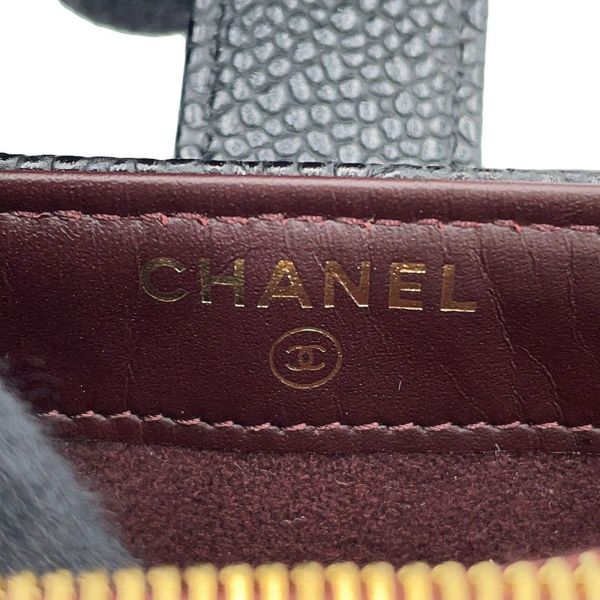 シャネル ポーチ マトラッセ ココマーク キャビアスキン A48227 CHANEL 小銭入れ 黒