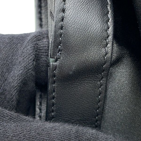 シャネル チェーンショルダーバッグ マトラッセ ココマーク ウルトラステッチ ダブルチェーン レザー CHANEL A50853 黒