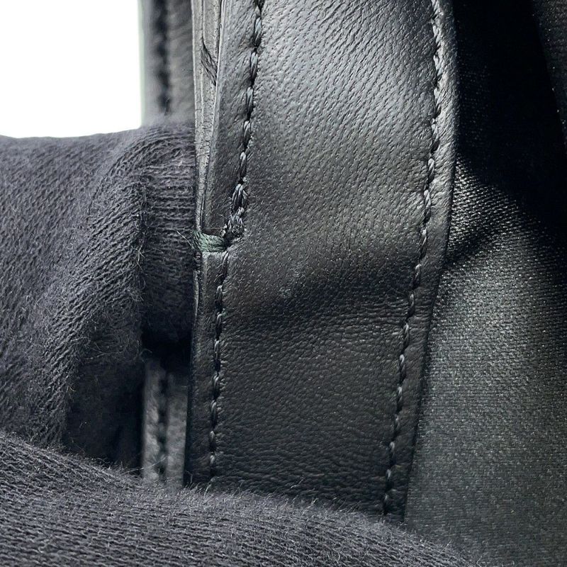 シャネル チェーンショルダーバッグ マトラッセ ココマーク ウルトラステッチ ダブルチェーン レザー CHANEL A50853 黒