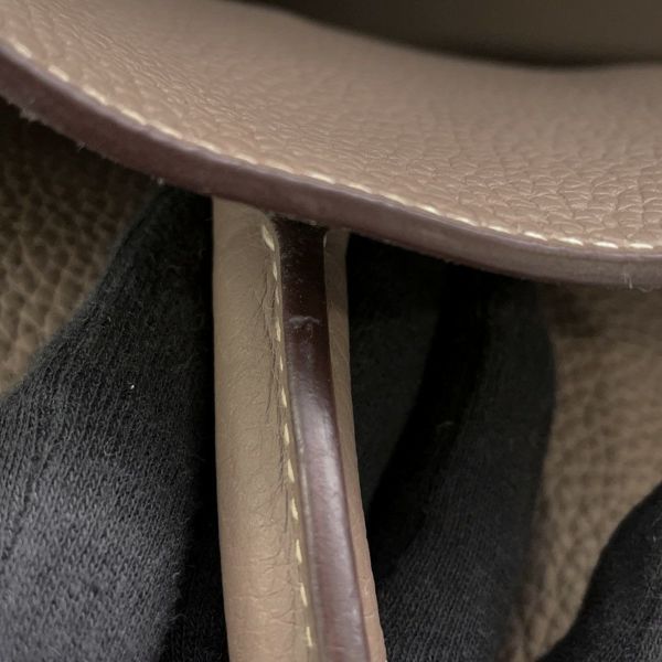 エルメス ハンドバッグ バーキン50 エトゥープ/シルバー金具 トリヨンクレマンス □I刻印 HERMES バッグ