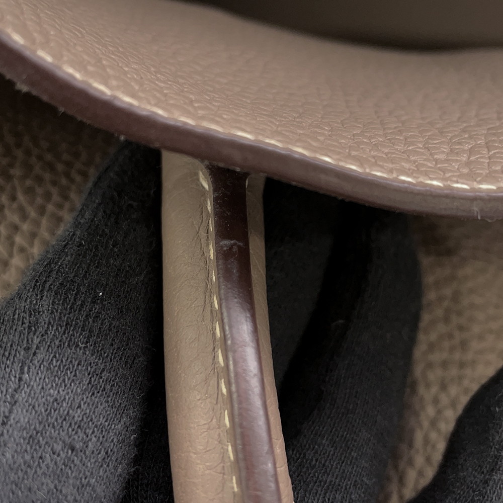 エルメス ハンドバッグ バーキン50 エトゥープ/シルバー金具 トリヨンクレマンス □I刻印 HERMES バッグ