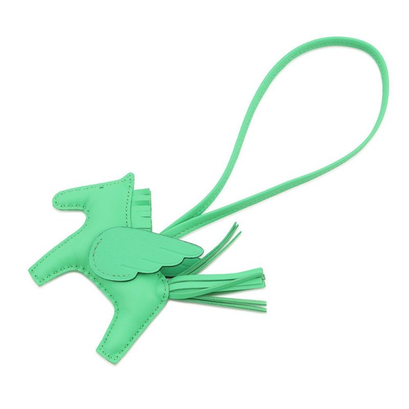 エルメス バッグチャーム ロデオ ペガサスPM ヴェールコミック ラムスキン K刻印 HERMES チャーム